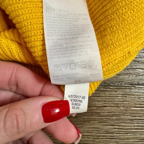 Banana Republic Wrap Front Ribbed Knit Tank Top Yellow Small Petite 100% Cotton - Picture 7 of 9